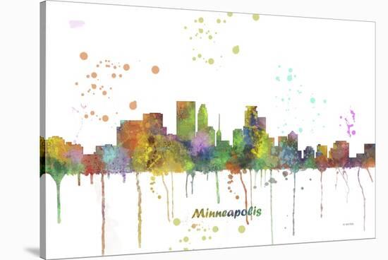 Minneapolis Minnesota Skyline MCLR 1-Marlene Watson-Stretched Canvas