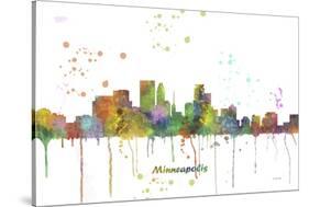 Minneapolis Minnesota Skyline MCLR 1-Marlene Watson-Stretched Canvas