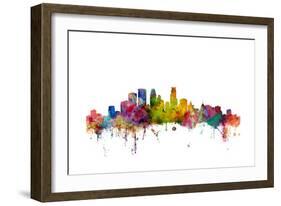 Minneapolis Minnesota Skyline-Michael Tompsett-Framed Art Print