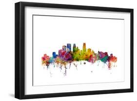 Minneapolis Minnesota Skyline-Michael Tompsett-Framed Art Print