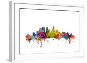 Minneapolis Minnesota Skyline-Michael Tompsett-Framed Art Print