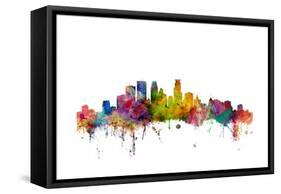 Minneapolis Minnesota Skyline-Michael Tompsett-Framed Stretched Canvas