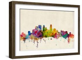 Minneapolis Minnesota Skyline-Michael Tompsett-Framed Art Print