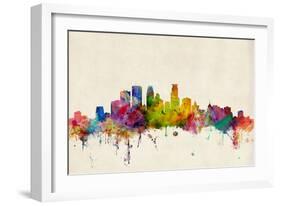 Minneapolis Minnesota Skyline-Michael Tompsett-Framed Art Print