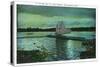 Minneapolis, Minnesota - Twilight Scene on Lake Calhoun, Sailboat-Lantern Press-Stretched Canvas