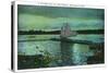 Minneapolis, Minnesota - Twilight Scene on Lake Calhoun, Sailboat-Lantern Press-Stretched Canvas