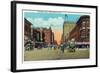 Minneapolis, Minnesota - View Down Hennepin Avenue-Lantern Press-Framed Art Print