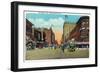 Minneapolis, Minnesota - View Down Hennepin Avenue-Lantern Press-Framed Art Print