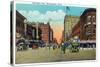 Minneapolis, Minnesota - View Down Hennepin Avenue-Lantern Press-Stretched Canvas