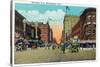 Minneapolis, Minnesota - View Down Hennepin Avenue-Lantern Press-Stretched Canvas