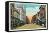 Minneapolis, Minnesota - View Down Nicollet Avenue-Lantern Press-Framed Stretched Canvas