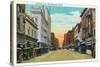 Minneapolis, Minnesota - View Down Nicollet Avenue-Lantern Press-Stretched Canvas