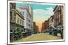 Minneapolis, Minnesota - View Down Nicollet Avenue-Lantern Press-Mounted Art Print