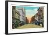 Minneapolis, Minnesota - View Down Nicollet Avenue-Lantern Press-Framed Art Print