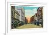 Minneapolis, Minnesota - View Down Nicollet Avenue-Lantern Press-Framed Premium Giclee Print