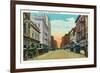 Minneapolis, Minnesota - View Down Nicollet Avenue-Lantern Press-Framed Premium Giclee Print