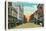 Minneapolis, Minnesota - View Down Nicollet Avenue-Lantern Press-Stretched Canvas