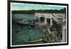 Minneapolis, Minnesota - View of Lake Harriet Pavilion-Lantern Press-Framed Art Print