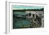 Minneapolis, Minnesota - View of Lake Harriet Pavilion-Lantern Press-Framed Art Print