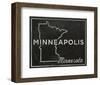 Minneapolis, Minnesota-John Golden-Framed Art Print