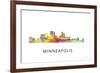 Minneapolis Minnesota-Marlene Watson-Framed Giclee Print