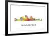 Minneapolis Minnesota-Marlene Watson-Framed Giclee Print