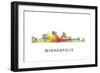 Minneapolis Minnesota-Marlene Watson-Framed Giclee Print