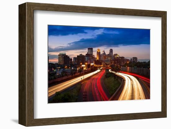 Minneapolis MN Skyline-Steve Gadomski-Framed Photographic Print