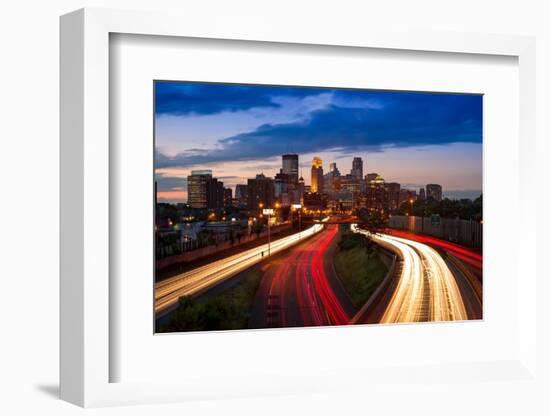 Minneapolis MN Skyline-Steve Gadomski-Framed Photographic Print