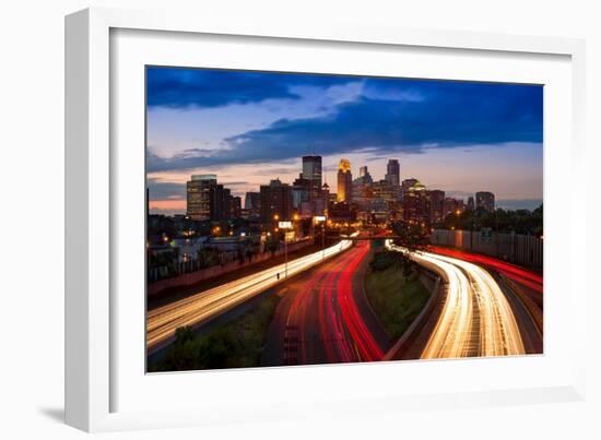 Minneapolis MN Skyline-Steve Gadomski-Framed Photographic Print