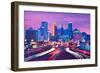 Minneapolis Skyline at Night in Minnesota-Markus Bleichner-Framed Art Print