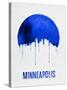 Minneapolis Skyline Blue-null-Stretched Canvas