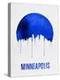 Minneapolis Skyline Blue-null-Stretched Canvas