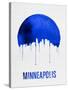 Minneapolis Skyline Blue-null-Stretched Canvas