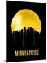 Minneapolis Skyline Yellow-null-Mounted Art Print