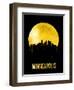 Minneapolis Skyline Yellow-null-Framed Art Print