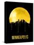 Minneapolis Skyline Yellow-null-Stretched Canvas