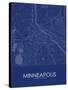 Minneapolis, United States of America Blue Map-null-Stretched Canvas