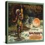 Minnehaha Brand - Rialto, California - Citrus Crate Label-Lantern Press-Stretched Canvas