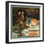 Minnehaha Brand - Rialto, California - Citrus Crate Label-Lantern Press-Framed Art Print