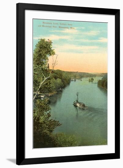 Minnehaha Creek, Minneapolis, Minnesota-null-Framed Art Print