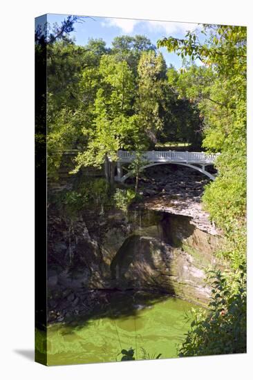 Minneopa State Park Bridge and Gorge-jrferrermn-Stretched Canvas