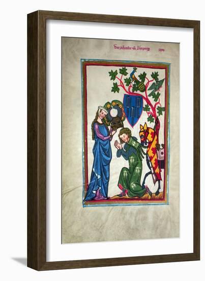 Minnesinger, 14Th Century-null-Framed Giclee Print