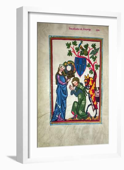 Minnesinger, 14Th Century-null-Framed Giclee Print