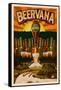 Minnesota - Beervana Tap-Lantern Press-Framed Stretched Canvas