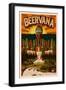 Minnesota - Beervana Tap-Lantern Press-Framed Art Print