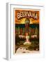 Minnesota - Beervana Tap-Lantern Press-Framed Art Print
