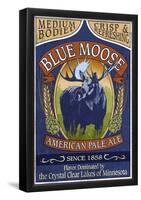 Minnesota - Blue Moose Pale Ale-null-Framed Poster