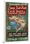 Minnesota - Camp Fish Hook-Lantern Press-Framed Art Print