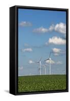 Minnesota, Dexter, Grand Meadow Wind Farm-Peter Hawkins-Framed Stretched Canvas